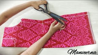 Simple Short Sleeveless kurti cutting and stitching Very Easy Tutorial KurtiSuitFor Beginners [upl. by Avan]