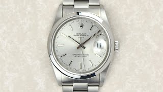 Rolex Oyster Perpetual Date ref 15200 [upl. by Kcirtapnaes]