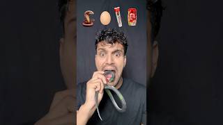 Snakeeggtoothpastedabar chyawanprash asmr eatingchallenge bikueating food cartoon Bikram [upl. by Avah]