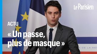 Covid19  à partir du 28 février « un passe pas de masque » déclare Gabriel Attal [upl. by Saum228]