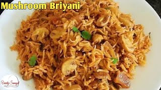 Mushroom Briyani in Tamil  mushroom recipes in tamil  veg briyani in tamil kalan briyani [upl. by Leonerd]