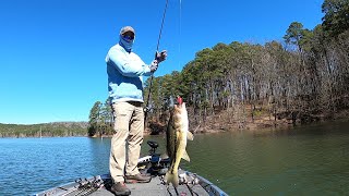 Lake Ouachita Bass Fishing 2023 [upl. by Arluene772]