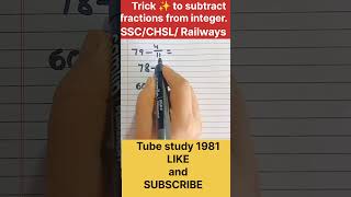 Tips 💫 and Tricks 💫 for Fractions and integers [upl. by Atirres]