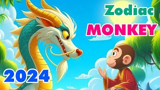 MONKEY 2024 Zodiac Monkey Prediction  The Year of the Green Wood Dragon 【Master Tsai】 [upl. by Aliel]