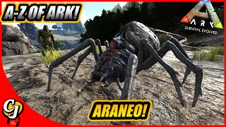 AZ Of Ark The ARANEO And What Makes It An Awsome Turret Dino  Ark Survival Evolved [upl. by Doownil908]