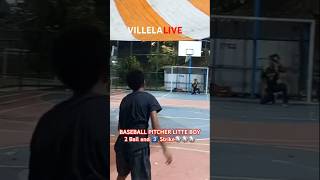 PITCHER LITTE BOY 2 BALL AND 3️⃣ STRIKE⚾⚾⚾ baseball​ pitcher​ catcher​ brasil​ villelalive​ [upl. by Akimet]