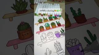 ASMR relaxing coloring with art markers relaxingcoloring asmr relaxwithcoloring satisfyingasmr [upl. by Skipper252]