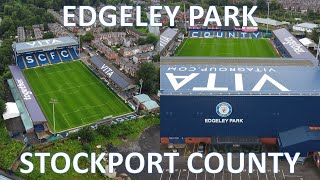 Ep22 Edgeley Park by drone Home of Stockport County In League 2 for the 2324 season [upl. by Plunkett]