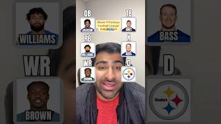 Week 11 Fantasy Football Lineup🔥😎🏈1️⃣1️⃣🔥 nfl fantasyfootball challenge shorts [upl. by Oliviero171]