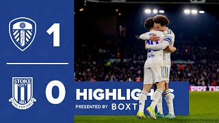 Highlights Leeds United 10 Stoke City  James goal maintains unbeaten home record [upl. by Trixie835]