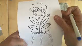 How to transfer a pattern using a Hot Iron Transfer Pen [upl. by Aderf705]