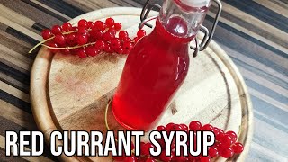 RED CURRANT SYRUP│How To Make Red Currant Syrup │Easy Recipe [upl. by Ashlie]