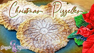 Christmas Pizzelles Cookies [upl. by Ariajay]