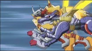 warp digivolve of agumon and gabumon to wargreymon amp metalgarurumon english dubbed [upl. by Rialb326]