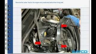 Timing kit installation Renault Megane II 15 dci  Engine K9K 732 [upl. by Elynad]