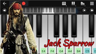 Pirates Of The Caribbean Theme  Jack Sparrow BGM  Easy Piano Tutorial  Perfect Piano [upl. by Isawk]