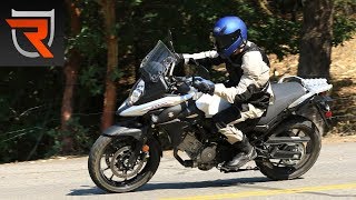 2017 Suzuki VStrom 650 First Test Review Video  Riders Domain [upl. by Robma37]