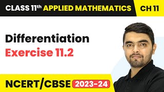 Differentiation  Exercise 112  Class 11 Applied Mathematics Chapter 11 [upl. by Aibsel]