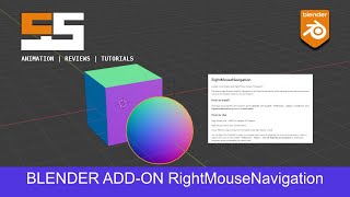 Blender addon overview RightMouseNavigation [upl. by Gassman]