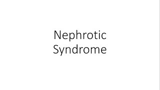 Nephrotic Syndrome Minimal Change Disease  For Medical Students [upl. by Niwre]