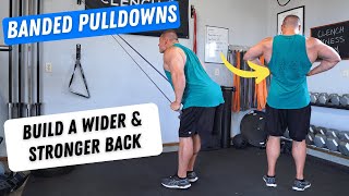 Banded Straight Arm Lat Pulldown [upl. by Otreblide]