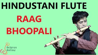 Hindustani Flute  Raag Bhoopali  Bhoop aalap [upl. by Asylem]