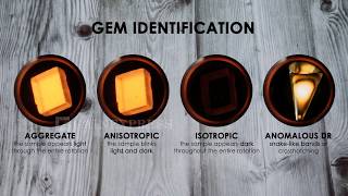 CLMG 7202 Handheld Polariscope for gem identification  Gemologist tool [upl. by Pierce682]