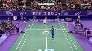 Lakshya Sen vs Lee Zii Jia Highlights  Paris Olympics 2024  Lakshya Sen Badminton Match Bronze [upl. by Ring]