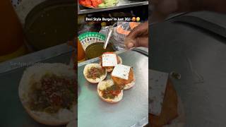 West Delhi Best Desi Burger🥵 burger burgerrecipe burgerviral burgerlovers streetfood foodie [upl. by Schach537]