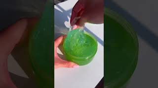 ASMR 🌿💦 Aloe vera slime from Korea 🇰🇷💚 [upl. by Thomas]