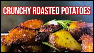 Crunchy Roasted Potatoes  Oven Roasted Potatoes Recipe [upl. by Amasa]