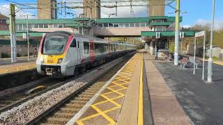 Trains at Harlow Town 1424 [upl. by Seitz945]