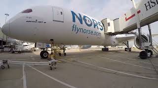 Ramp Agent POV  Norse Atlantic Airways 7879 stand arrival and off load [upl. by Millhon]