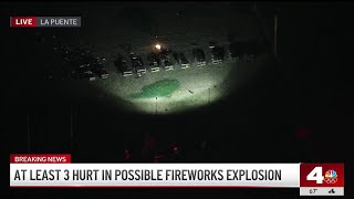 At least 3 hurt in possible firework explosion [upl. by Eeraj]