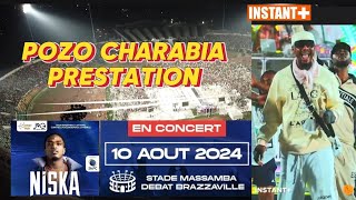 POZO CHARABIA Performance CONCERT NISKA STADE MASSAMBA DEBAT BRAZZAVILLE [upl. by Hube109]