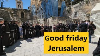 Jerusalems Good Friday procession  The most important Via Dolorosa procession in the world [upl. by Ayalat]