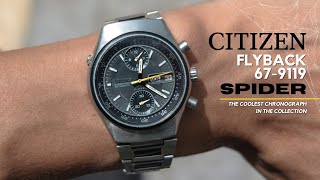 Citizen’s HIDDEN GEM Chronograph Watch From The Past  Spider Flyback 679119 [upl. by Tybalt]