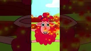 Five Cute Sheeps shorts learncolors kidssongs [upl. by Hamnet462]