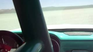 Y Block powered 1962 Ford Unibody LSR first and only pass at El Mirage May 2014 New heads and cam [upl. by Arret478]