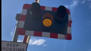 Steam amp person almost hit with barrier at Exeter Red Cow level crossing Devon 🟡 [upl. by Brott]