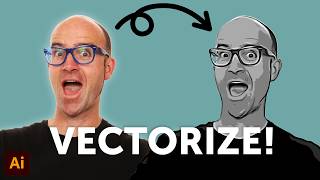 How to Vectorize an Image in Illustrator  Updated for 2024 [upl. by Ahsatan191]