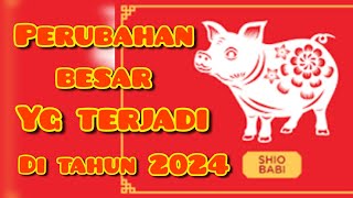 SHIO BABI 🐷🐷  Perubahan BESAR yg terjadi di th 2024 shiobabi ramalanshiobabi [upl. by Mahmoud]