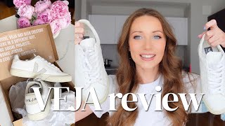 VEJA SNEAKERS REVIEW  THE BEST WHITE SNEAKERS TO LOOK COOL [upl. by Euqinorev94]