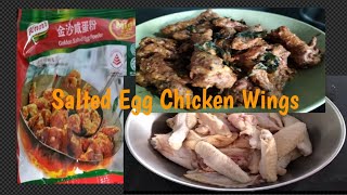 Salted Egg Chicken Wings with Knorr Salted Egg Powder ndhayelvskitchenvlog9967 [upl. by Lavinia]