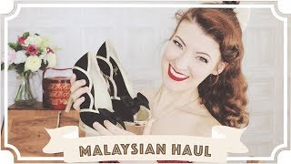 MASSIVE Malaysian Haul  Make Up Shoes and More CC [upl. by Llerrehc]