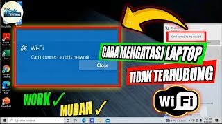 Cara atasi WiFi tidak bisa connect di laptop I Cant connect to this network [upl. by Ermin]