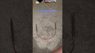 I’ve gotten my hands on some kitting needles 😈😈 knitting knit [upl. by Houlberg862]