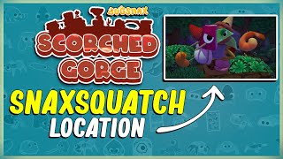 WHERE TO FIND THE SNAXSQUATCH AT SCORCHED GORGE  BUGSNAX  EASTER EGG LOCATION  CANDID CRYPTID [upl. by Eillit]