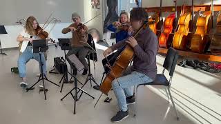 Erinys Quartet performed for the Tech High School orchestra students [upl. by Phillane]