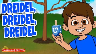 Dreidel Dreidel Dreidel with Lyrics  Hanukkah Childrens Song by The Learning Station [upl. by Assilat]